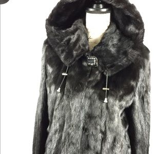 Women's natural fur coat